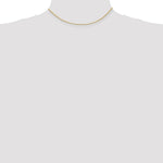 Load image into Gallery viewer, 14K Yellow Gold 1.5mm Diamond-cut Rope with Lobster Clasp Chain Necklace Length 16'' inches