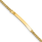 Load image into Gallery viewer, 14K Yellow Gold Two Strand Rope ID Bracelet Length 7'' inches