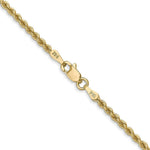 Load image into Gallery viewer, 14K Yellow Gold 2.25mm Handmade Regular Rope Chain Necklace Length 16'' inches