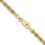 Load image into Gallery viewer, 14K Yellow Gold 3.65mm Handmade Regular Rope Chain Necklace Length 18'' inches