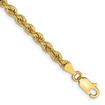 Load image into Gallery viewer, 14K Yellow Gold 3.65mm Handmade Regular Rope Chain Bracelet Length 7'' inches