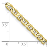 Load image into Gallery viewer, 10K Yellow Gold 4.1mm Semi-Solid Anchor Chain length: 16 inches