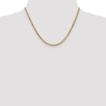 Load image into Gallery viewer, 10K Yellow Gold 3.35mm Semi-Solid Curb Link Chain length: 16 inches