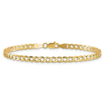 Load image into Gallery viewer, 10K Yellow Gold 3.35mm Semi-Solid Curb Link Chain length: 7 inches