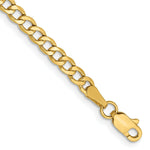 Load image into Gallery viewer, 10K Yellow Gold 3.35mm Semi-Solid Curb Link Chain length: 7 inches