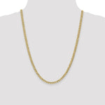 Load image into Gallery viewer, 10K Yellow Gold 4.3mm Semi-Solid Curb Link Chain Necklace Length 16'' inches