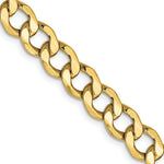 Load image into Gallery viewer, 10K Yellow Gold 7.0mm Semi-Solid Curb Link Chain length: 20 inches