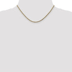 Load image into Gallery viewer, 10K Yellow Gold 2.5mm Semi-Solid Curb Link Chain length: 16 inches