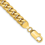 Load image into Gallery viewer, 10K Yellow Gold Semi-Solid Miami Cuban Chain length: 7 inches