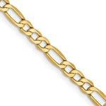 Load image into Gallery viewer, 10K Yellow Gold 3.5mm Semi-Solid Figaro Chain length: 16 inches