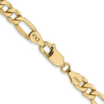 Load image into Gallery viewer, 10K Yellow Gold 5.75mm Semi-Solid Figaro Chain length: 16 inches