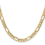 Load image into Gallery viewer, 10K Yellow Gold 6mm Semi-Solid Figaro Link Chain Necklace Length 18'' inches
