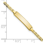 Load image into Gallery viewer, 10K Yellow Gold Flat Anchor Link ID Bracelet length: 5.5 inches