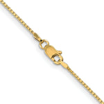 Load image into Gallery viewer, 10K Yellow Gold 1mm Box Chain Necklace Length 16'' inches