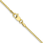 Load image into Gallery viewer, 10K Yellow Gold 1.25mm Box Chain Necklace Length 16'' inches