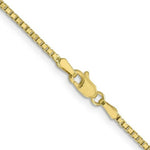 Load image into Gallery viewer, 10K Yellow Gold 1.30mm Box Chain length: 16 inches