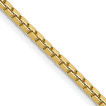 Load image into Gallery viewer, 10K Yellow Gold 1.9mm Box Chain length: 18 inches