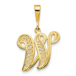 Load image into Gallery viewer, 10K Yellow Gold Script Initial Letter B Charm