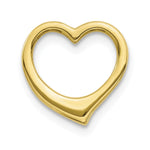 Load image into Gallery viewer, 10K White Gold Polished Heart Chain Slide