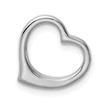 Load image into Gallery viewer, 10K White Gold Polished Heart Chain Slide