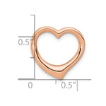 Load image into Gallery viewer, 10K Yellow Gold Polished Heart Chain Slide
