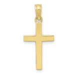Load image into Gallery viewer, 10K White Gold Polished Cross Pendant