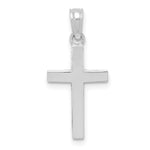 Load image into Gallery viewer, 10K White Gold Polished Cross Pendant