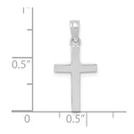 Load image into Gallery viewer, 10K White Gold Polished Cross Pendant