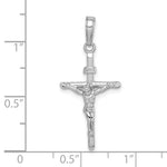 Load image into Gallery viewer, 10K White Gold Stick Style Crucifix Pendant