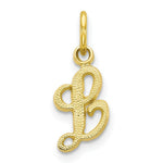Load image into Gallery viewer, 10K Yellow Gold Initial Letter G Charm Pendant