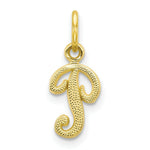 Load image into Gallery viewer, 10K Yellow Gold Initial Letter G Charm Pendant