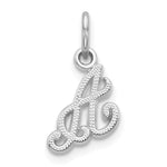 Load image into Gallery viewer, 10K White Gold Initial B Charm Pendant