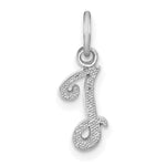 Load image into Gallery viewer, 10K White Gold Initial B Charm Pendant