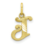 Load image into Gallery viewer, 10K Yellow Gold Initial Letter A Charm Pendant
