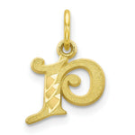 Load image into Gallery viewer, 10K Yellow Gold Initial Letter A Charm Pendant