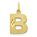 Load image into Gallery viewer, 10K Yellow Gold Initial Letter A Charm Pendant