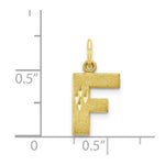 Load image into Gallery viewer, 10K Yellow Gold Initial Letter A Charm Pendant
