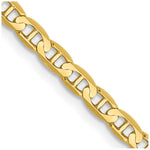 Load image into Gallery viewer, 10K Yellow Gold 3mm Concave Anchor Chain length: 16 inches