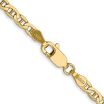 Load image into Gallery viewer, 10K Yellow Gold 3mm Concave Anchor Chain length: 16 inches