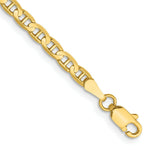 Load image into Gallery viewer, 10K Yellow Gold 3mm Concave Anchor Chain length: 7 inches