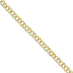 Load image into Gallery viewer, Double Link Charm Bracelet - 7" Length - Solid 10K Yellow Gold