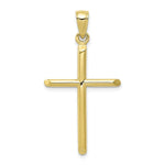 Load image into Gallery viewer, 10K Yellow Gold Tubular Cross Pendant