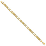Load image into Gallery viewer, 10K Yellow Gold Hollow Double Link Charm Bracelet length: 7 inches