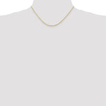 Load image into Gallery viewer, 10K Yellow Gold 1.5mm Diamond-cut Extra-Lite Rope Chain Necklace Length 16'' inches