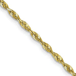 Load image into Gallery viewer, 10K Yellow Gold 2mm Diamond-cut Extra-Lite Rope Chain Necklace Length 16'' inches