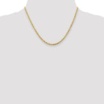 Load image into Gallery viewer, 10K Yellow Gold 2.75mm Diamond-cut Extra-Lite Rope Chain Necklace