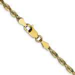 Load image into Gallery viewer, 10K Yellow Gold 2.75mm Diamond-cut Extra-Lite Rope Chain Necklace