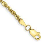 Load image into Gallery viewer, 10K Yellow Gold 2.75mm Diamond-cut Extra-Lite Rope Chain Bracelet