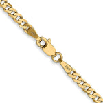 Load image into Gallery viewer, 10K Yellow Gold 2.9mm Flat Beveled Curb Chain
