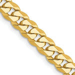 Load image into Gallery viewer, 10K Yellow Gold 5.75mm Flat Beveled Curb Chain